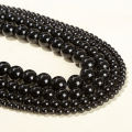4 6 8 10mm Natural Stone Black Obsidian Bead Polished Round Loose Spacer Bead For Jewelry Making Diy Necklace Bracelet Accessory.