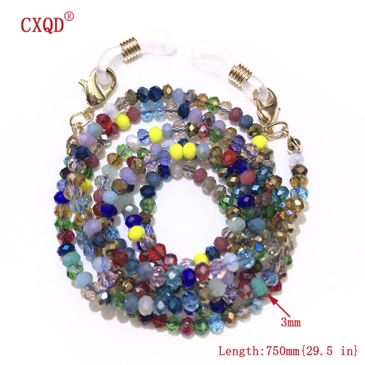 Handmade%20Fashion%20Reading%20Glasses%20Chain%20For%20Women%20Sunglasses%20Cords%203mm%20Electroplated%20Lanyard%20Beaded%20Eyewear%20Masks%20%20Wholesale%20-%20Image%206