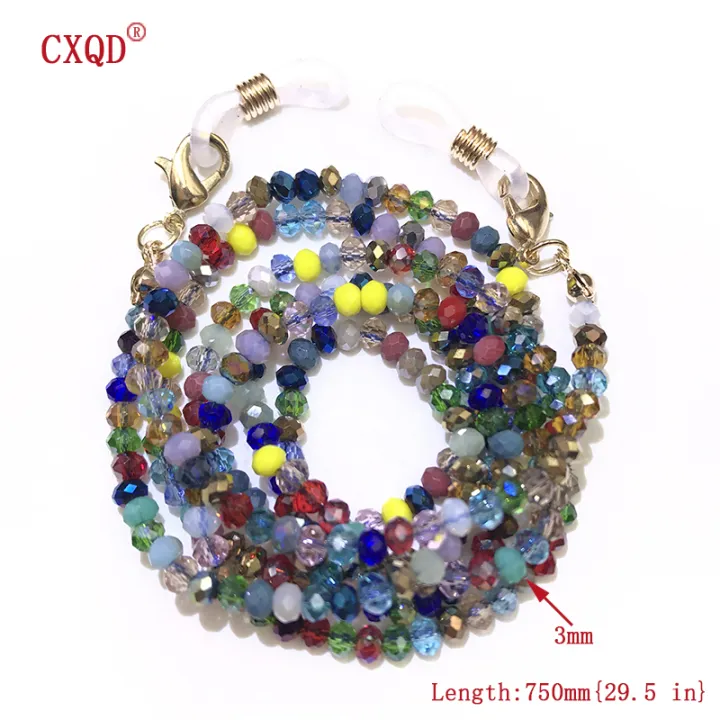 Handmade%20Fashion%20Reading%20Glasses%20Chain%20For%20Women%20Sunglasses%20Cords%203mm%20Electroplated%20Lanyard%20Beaded%20Eyewear%20Masks%20%20Wholesale%20-%20Image%206