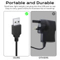 5V 1A Charging Cable For Remington Shaver HC5870 HC4250 PF7500 PF7600 PG6250 PG6255 PG6170 PG6171 XF8550 XF8700 XR1400 XR1430. 