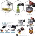 1 Pc TIN CUTTER CAN AND BOTTLE OPENER Stainless Steel. 