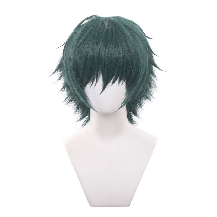 Anime%20Jujutsu%20Kaisen%20Maki%20Zenin%20Cosplay%20Wig%20Short%20Green%20Hair%20Glasses%20Shimetsu%20Kaiyuu%20Halloween%20Party%20-%20Image%202