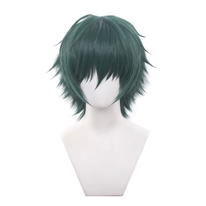 Anime%20Jujutsu%20Kaisen%20Maki%20Zenin%20Cosplay%20Wig%20Short%20Green%20Hair%20Glasses%20Shimetsu%20Kaiyuu%20Halloween%20Party%20-%20Image%202