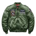 Winter Hip Hop Thick Warm Jacket Men High Quality  Motorcycle Ma-1 Aviator Pilot Coats Male Baseball Bomber Jacket. 