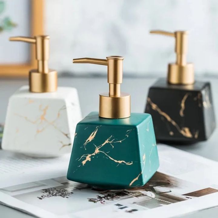 260Ml%20Bathroom%20Luxury%20Ceramic%20Marble%20Soap%20Dispenser%20Shower%20Gel%20Shampoo%20Water%20Bottle%20-%20Image%203