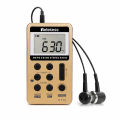 Retekess V112 Radio Mini Pocket Radio Receiver Portable Radios AM FM Rechargeble Sleep Time Earphone For Walkman Go Hiking. 