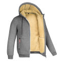 Men's Heavyweight Sherpa Fleece Lined Jackets Coats Windproof Zip Up Hoodie Winter Warm Hooded Sweatshirt Outerwear Outfits Tops. 