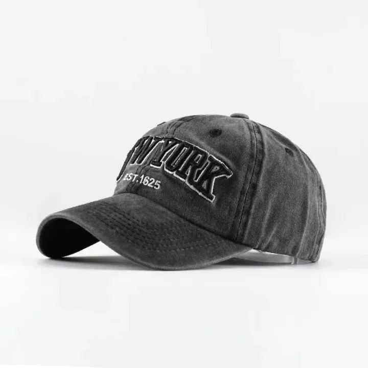 Hot%20Sale%20Hat%20New%20Spring%20And%20Autumn%20Washed%20Cloth%20Baseball%20Cap%20Embroidered%20Letters%20New%20York%20-%20Image%207