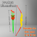 Retro Eagle Bow and Arrow Toy Set for Two Kids, Outdoor Interactive Archery Games, Birthday/Christmas/Holiday  for Kids. 