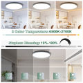 Dimmable LED Ceiling Panel Light Smart Lighting Lamps Bedroom With Remote Control Living Room Fixture 85v-220V Home Appliance. 