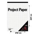 A4 and A5 project paper grid paper report book. 