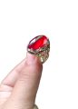 Anari yaqoot Turkish Stylish Stone Ring Turkish Design Rings For Men and Boys Fashion Stylish New Design Rings Stainless Steel /Anari Yaqoot stone /anari yaqoot gemstone/red stone.. 