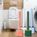 Exceotional Quality - Silicon Toilet Brush with Creative Cleaning Brush to Toilet Brush Holder - Innovative Design - Exclusive Experience. 