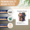 Skull Wooden Jigsaw Puzzles Art, Unique Animal Shaped Pieces Stress Relieve Toys, DIY Leisure Game for Family, Home Decor. 