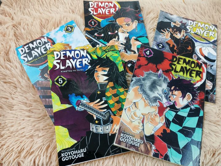 Demon slayer Manga Volume 1-5 set combo