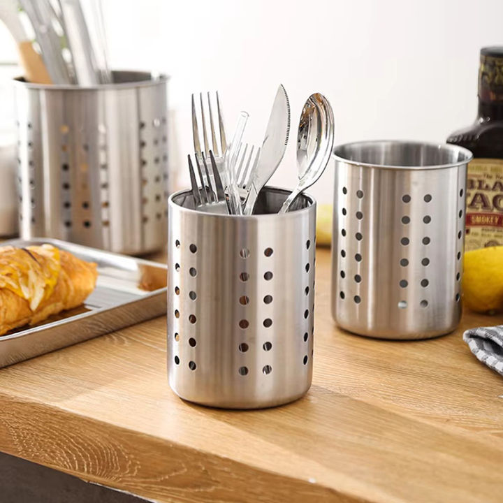 Stainless Steel Cutlery Holder Chopstick Storage Holder Organizer ...