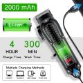Hiena HYN-212 Electric Hair Clipper UBS Rechargeable Cordless Beard Trimmer Men Powerful Electric Hair Clipper Trimming Tool. 