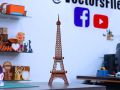 Laser Cut Eiffel Tower 3D Wooden Puzzle Eiffel Tower Architectural Model 3mm Vector File. 
