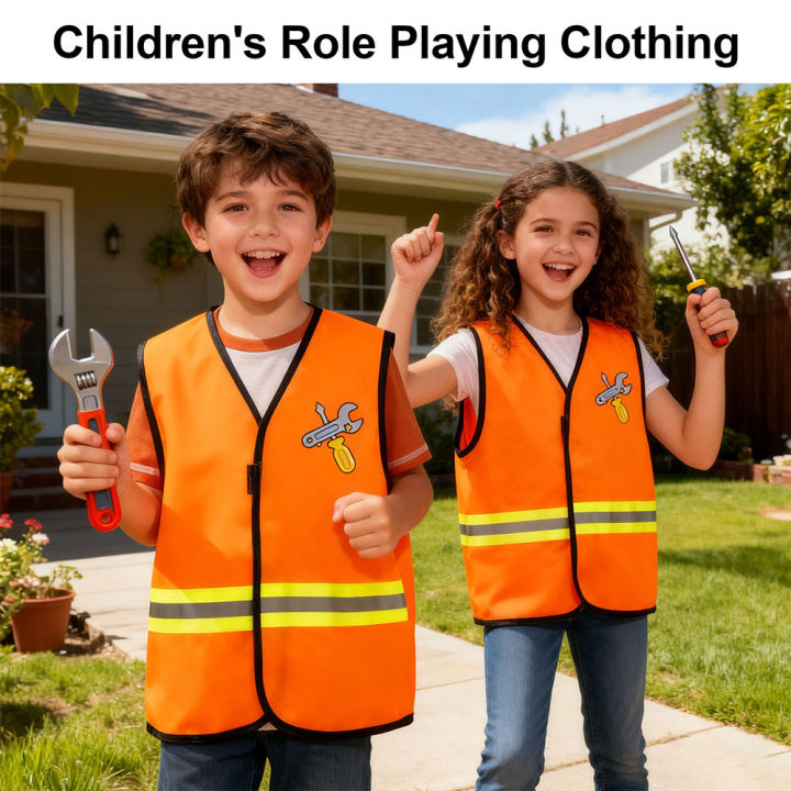 Children's home play costumes, engineer role-playing props, holiday costumes, children's , holiday , birthday 