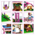 Friends City Tree House Summer Holiday Villa Castle Building Blocks Sets Garden Model DIY Toys Kids Girl Boy Child Birthday .