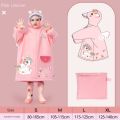 Cute Kids Raincoat Wateproof Children Dinosaur Unicorn Rain Poncho Rain Coat Jacket with Backpack Position Student RainWear. 