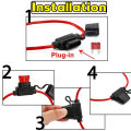 5/10pcs Car Mini Blade Adapter Fuse Holder Splash-proof for 12V Wire Cutoff Switch Socket Damp Proof Splash Proof Fuse Socket. 