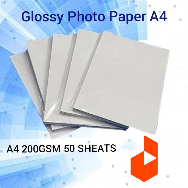 A4 Glossy Photo Paper 200gsm Single Side – 50 Sheets | Daraz.lk