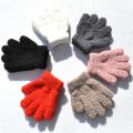 New 1-4Y Kids Gloves Winter Baby Plush Coral Gloves Toddler Full Fingers Cute Mittens Warm Windproof Glove For Boys Girls. 
