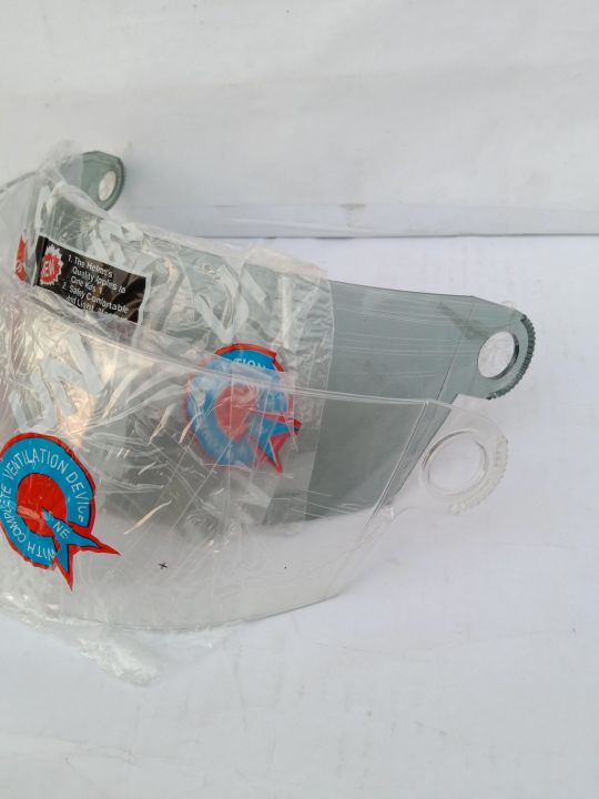 Helmet visor glass easy fitting shown in picture