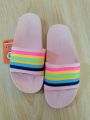 Small girls rainbow slippers, soft chappal very colorful, softy for kids girls, age 3 to 12. 