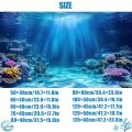 Aquarium Background Wallpaper Fish Tank Sticker, Suitable for Seawater/Freshwater Aquariums, Turtle Tanks, and Fish Tanks. 