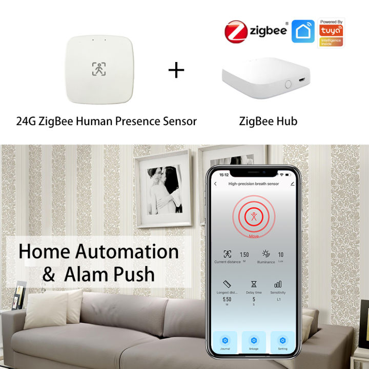 ZigBee%20Wifi%2024G%20MmWave%20Radar%20Human%20Presence%20Motion%20Sensor%20With%20Luminosity/Distance%20Detection%205/110/220V%20Tuya%20Smart%20Life%20Home%20DIY%20-%20Image%202