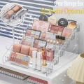 Transparent Storage Box Makeup Organizer Cosmetic Display Case Jewelry Organizer Desktop Holder Clear Makeup Organizer.