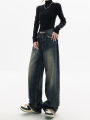 Spring Autumn Wide Leg Jeans Women High Waist Denim Trousers Women's Jeans Harajuku Vintage BF Style Loose Femme Streeetwear. 