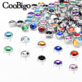 100pcs 8mm Rhinestone Claw Crystal Stud Rivets Punk Nailhead DIY Leathercraft Hat Bag Shoes Garment Belt Spike Accessories Round. 
