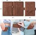 Slim Travel Passport Holder Fashion Wallets Safe & Security RFID protection Magnetic Button Enough Space and Sim Card Holder. 