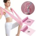 1/2Pcs 1.5m/2m Resistance Bands. Latex-Free Elastic Stretch Bands for Home Working Out Women Men Physical Therapy, Yoga, Pilates.