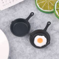 1:12 Dollhouse Miniature Frying Egg Pans for Dolls House Cooking Ware Play Kitchen Toy Accessories.