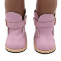 18 Inches American Doll Boots High Quality 6 Colors Leather Girl Doll Shoes For 43cm New Born Russia Diy Dolls Sock. 