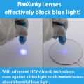 TR90 Blue Light Blocking Glasses, Anti Eyestrain Computer Glasses, Ultra Lightweight Full Frame, for Men and Women, Zero Power. 