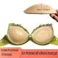 Self-Adhesive Bra Pads (2-Pack) – Thickened, Invisible, for Swimwear & Push-Up Bras. 
