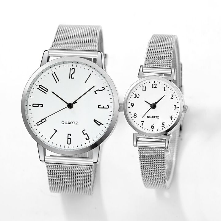 2pcs%20Stainless%20Steel%20Quartz%20Watches%20For%20Women%20Men%20Leisure%20Fashion%20Golden%20Ladies%20Clock%20Wristwatch%20-%20Image%207
