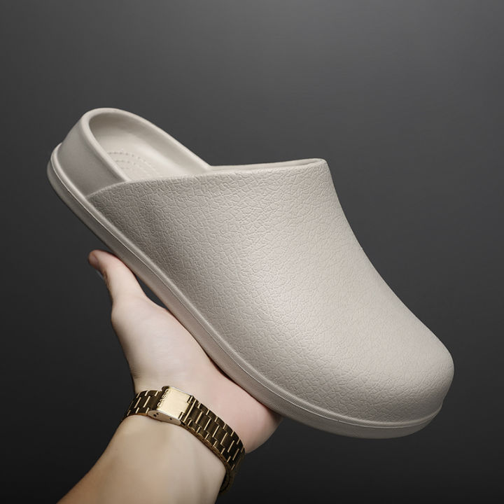 Men%20Slippers%20WaterProof%20Anti%20Skid%20Chef%20Shoe%20Breathable%20Slip%20on%20Casual%20Home%20Slippers%20Lightweight%20Beach%20Sandals%20Male%20Garden%20Clogs%20-%20Image%203