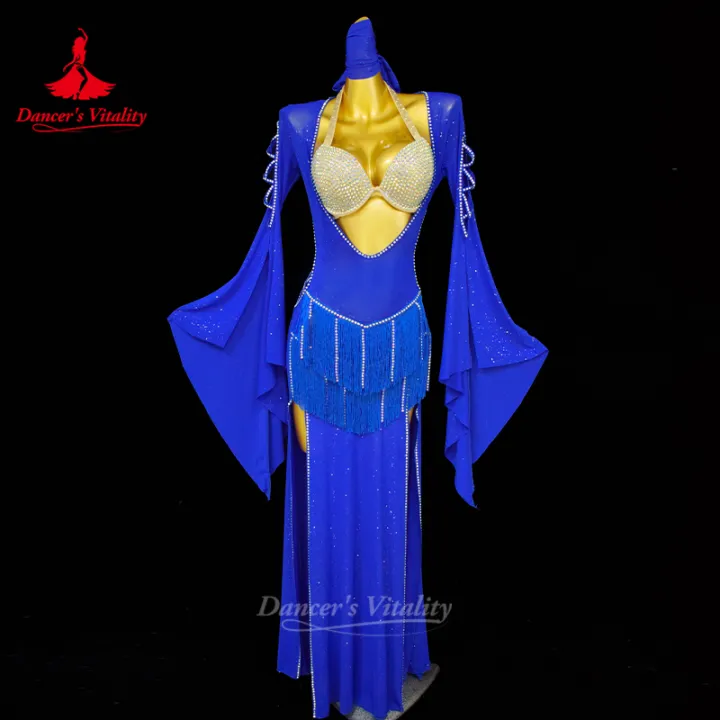 Belly%20Dancing%20Performance%20Robes%20for%20Women%20%20Fringe%20Robe+senior%20AB%20Stones%20Bra+headscarf%203pcs%20Adult%20Shaabi%20Balady%20Saidy%20Outfit%20-%20Image%205