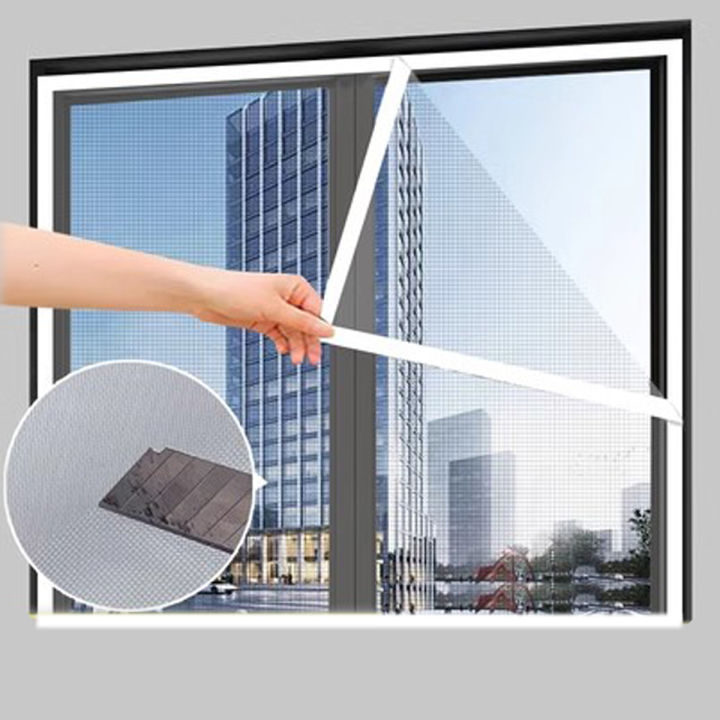 Anti-Mosquito Window Screen Self Adhesive Window Mosquito Net Summer Insect Proof Door Mosquitonet for windows