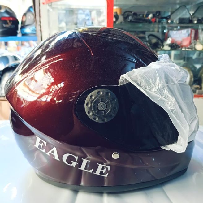 Pure Fiber Eagle Helmet available in Red Colour, Small Size