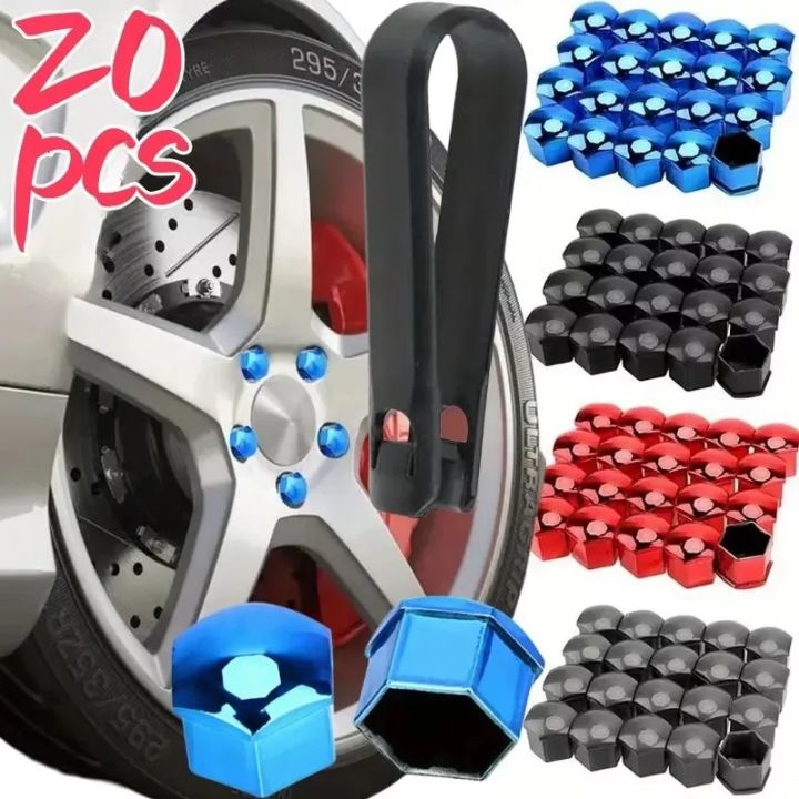 20Pcs Car Wheel Nut Bolt Head Cover Cap Anti-Rust Caps Car Tire Screw ...