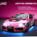 1:43 Supra 1087X RC Drift Car Diecast Metal Body Gyro 4WD Full Proportional Mini RC Vehicle Static Grade Model for Collectors.