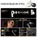 realme Buds Air 5 Pro Truly Wireless in-Ear Earbuds with 50dB ANC, real Boost Dual Coaxial Drivers, 360° Spatial Audio Effect, LDAC HD Audio, Upto 40Hrs Battery with Fast Charging (Sunrise Beige).