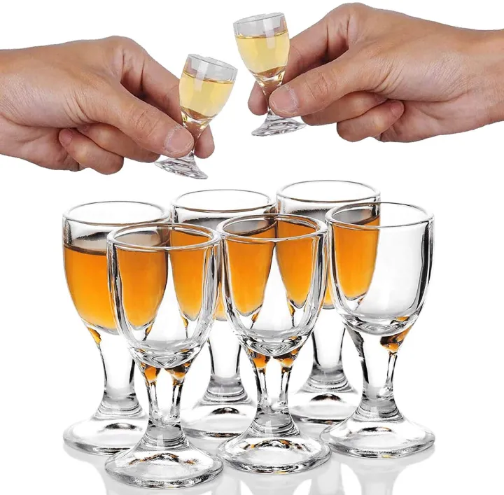 10ml%20Mini%20Shot%20Glasses%20Set%20of%206%20Sake%20Chinese%20Liquor%20Spirit%20Baijiu%20Sake%20Glass%20Cup%20Clear%20Alcohol%20Stem%20Drinkware%20Wholesale%20%20-%20Image%202